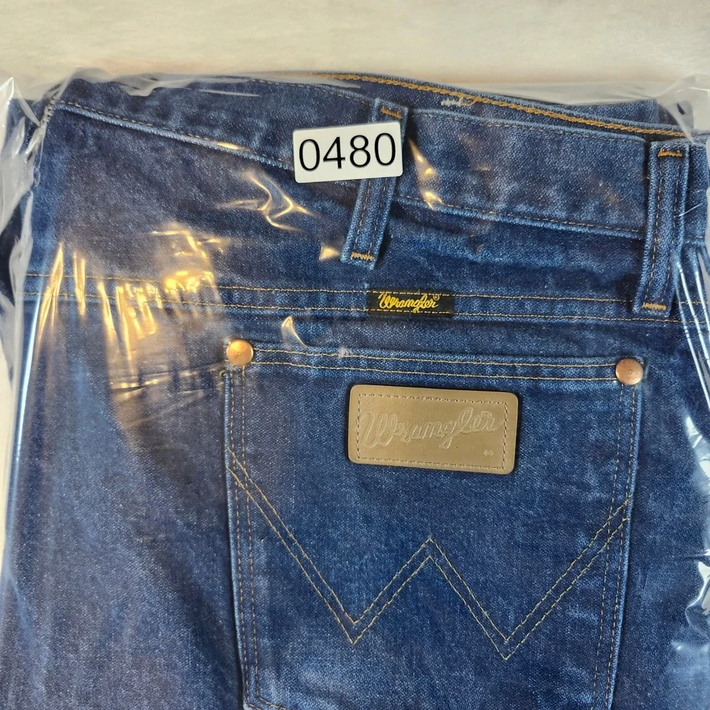 Wrangler Cowboy Cut Jeans Mens44x32‎ Blue Excellent Straight Leg Denim 13MWZ
